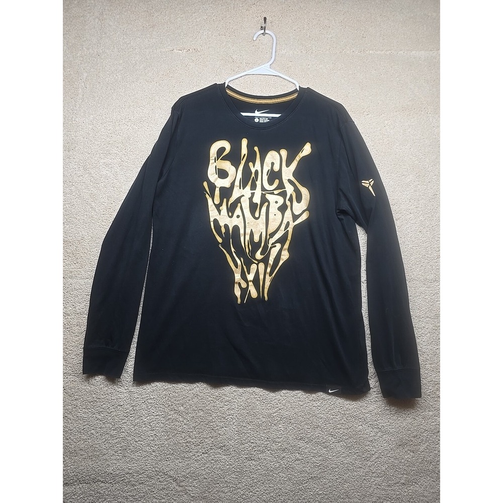 2014 Nike‎ Black Mamba Shirt Adult Large Kobe Bryant Dri-Fit Long Sleeve